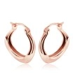 Alluring Designed Silver Hoop Earring HO-2509